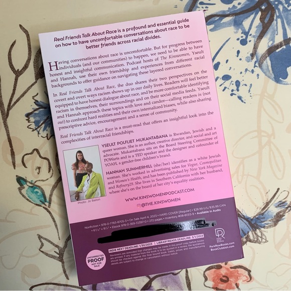 💜 Real Friends Talk About Race by Yseult P. Mukantabana & Hannah Summerhill ARC - Picture 2 of 3